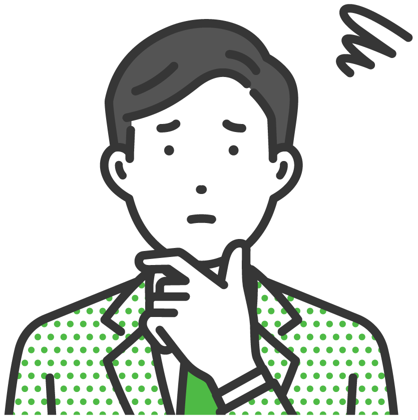 困っている男性